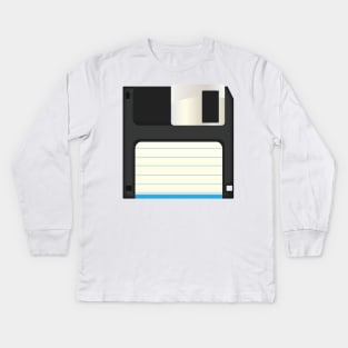 Floppy Disk Kids Long Sleeve T-Shirt